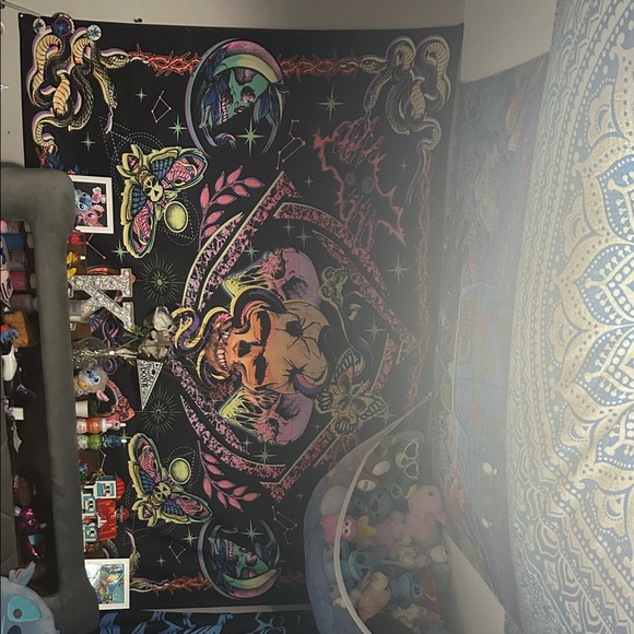 Colorful Psychedelic Wall Art.  tapestry from spencer’s - Picture 4 of 4